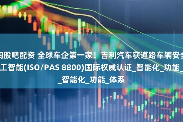淘股吧配资 全球车企第一家！吉利汽车获道路车辆安全与人工智能(ISO/PAS 8800)国际权威认证_智能化_功能_体系